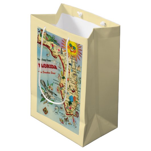 Moyen Sac Floride Carte Cadeau (Devant Angle)