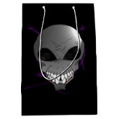 Moyen Sac gris de cadeau de coutume étrangère (Devant)