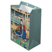 Moyen Sac japonais de cadeau d'art (Devant Angle)