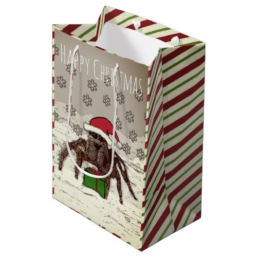 Moyen Sac nommé fait sur commande de cadeau de Noël (Devant Angle)