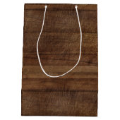 Moyen Sac rustique de cadeau de Noël de pot de maçon (Dos)