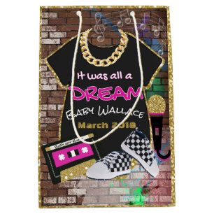 Moyen sac urbain de cadeau de baby shower de hip hop des