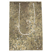 Moyen Séquin thème or sac cadeau cadeau pour cadeaux (Dos)