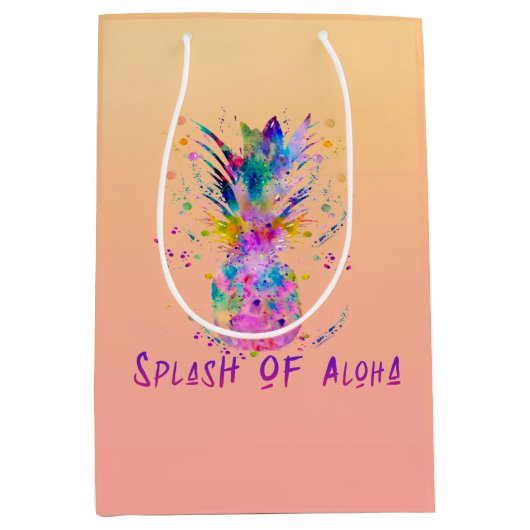Moyen Splash de grand sac cadeau Aloha (Devant)