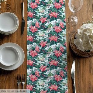 Moyen Ultra moderne magenta vert preppy chemin de table