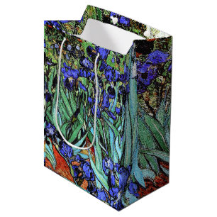 Moyen Van Gogh irise le sac floral de cadeau de jardin
