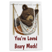 Moyen Vous êtes Loved Beary Beaucoup de sac cadeau (Devant)