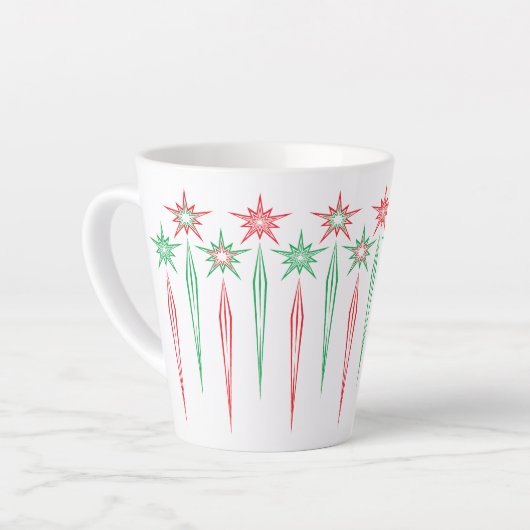 Moyenne Icicules Latte Mug (Angle gauche)