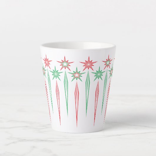 Moyenne Icicules Latte Mug (Devant)