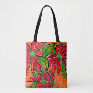 Moyenne Sac fourre-tout de Poinsettia 2018