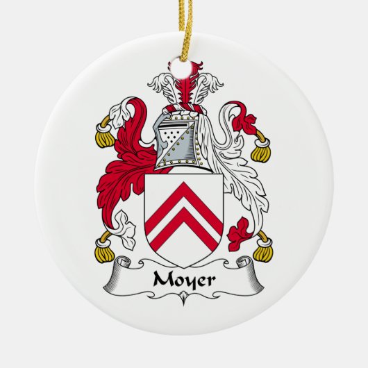 Moyer Family Crest Keramisch Ornament (Voorkant)