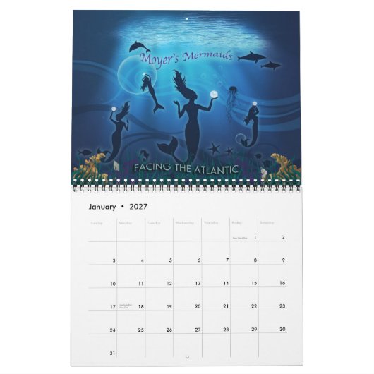 Moyer's Mermaids Calender 2012 Kalender (Jan 2027)