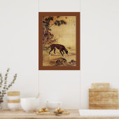 Moyuli ~ 墨 璃 ~ Greyhound ~ Giuseppe Castiglione ~ Poster (Keuken)