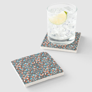 Mozaïek Abstract Geometrisch Patroon Design 63 Stenen Onderzetter