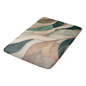 Mozaïek Abstracte kunst - Taupe en Emerald Badmat (Gekanteld)