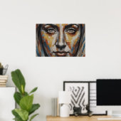 Mozaïek Art Face Poster (Thuiskantoor)