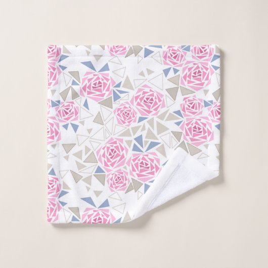 Mozaïek, bloemen bad handdoek (Wasdoekje)