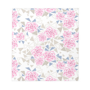 Mozaïek, bloemen notitieblok