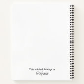 Mozaïek Bluebirds Design 8,5 ' x 11" spiraal notit Notitieboek (Achterkant)