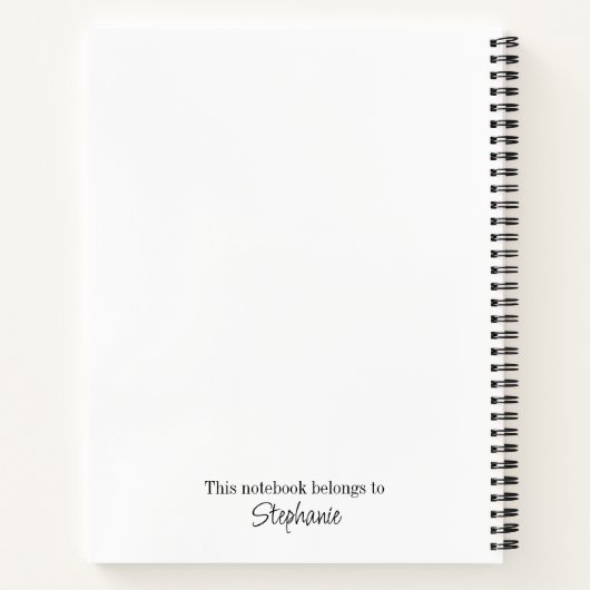 Mozaïek Bluebirds Design 8,5 ' x 11" spiraal notit Notitieboek (Achterkant)