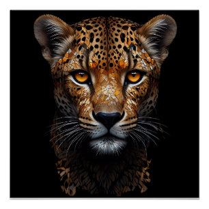 Mozaïek Cheetah Portret Perfect Poster