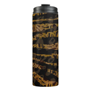 Mozaïek Chic Elegante Safari Glam Jungle Feest Thermosbeker