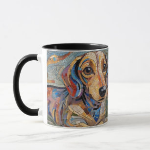 Mozaïek Dachshund Koffie Mok