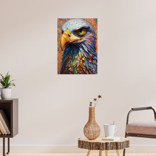 Mozaïek Eagle Poster (Woonkamer 3)