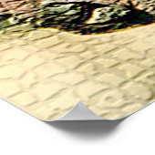 Mozaïek Effect Paard Poster (Hoek)