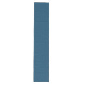 Mozaïek Effen Blauw Gestructureerd Patroon Medium Tafelloper (Voorkant)