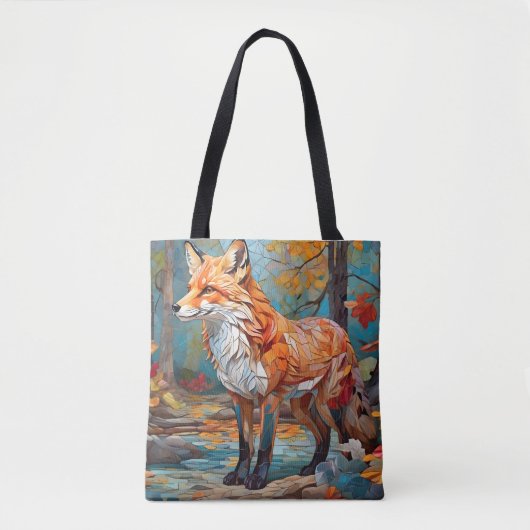 Mozaïek Fox Forest Draagtas (Voorkant)