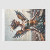 Mozaïek Gevleugelde Engel Decoupage Tissuepapier (Voorkant)