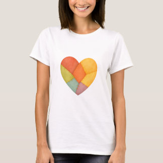 Mozaïek hart t-shirt