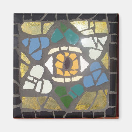 Mozaïek Harten Ster van David w/Evil Eye Magneet