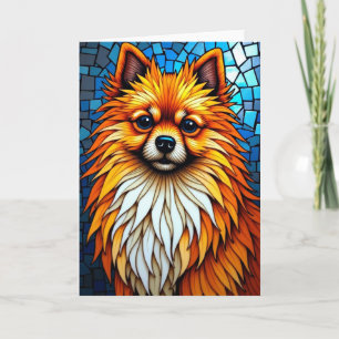 Mozaïek Hond Zoete Vaderdag Kaart