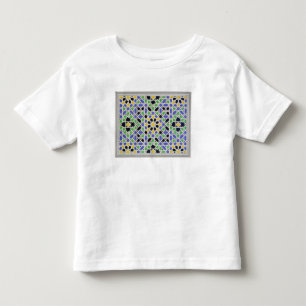 Mozaïek in de ado van de deur in de hal van de tw kinder shirts