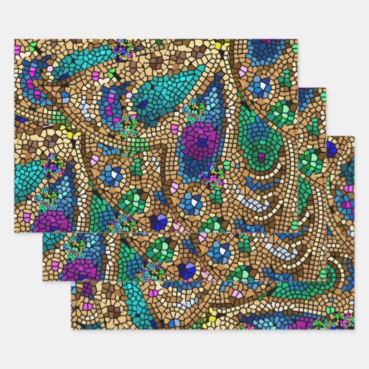 mozaïek inpakpapier vel (Set)