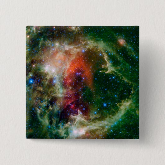 Mozaïek is van de Soul Nebula Vierkante Button 5,1 Cm (Voorkant)