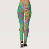 Mozaïek Kleurrijke Glitter Leggings (Achterkant)
