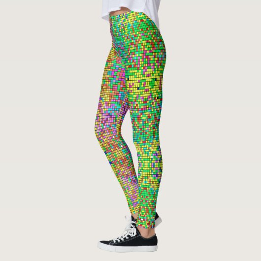 Mozaïek Kleurrijke Glitter Leggings (Links)