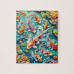Mozaïek Koi Vijver Vis puzzel