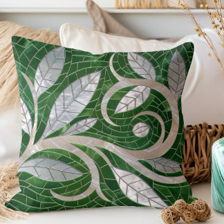 Mozaïek kunst oosterse bloei kussen
