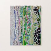 Mozaïek Landschap Legpuzzel (Verticaal)