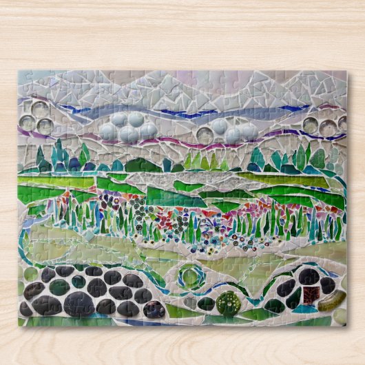 Mozaïek Landschap Legpuzzel