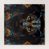 Mozaïek Leopard Majesteit Legpuzzel (Horizontaal)