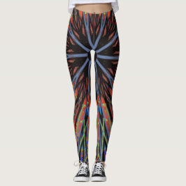 Mozaïek Mandala Blauwe en Paarse Leggings