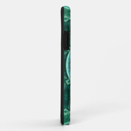 Mozaïek Mandala Blauwgroen en Geel Case-Mate iPhone Case (Achterkant/rechts)