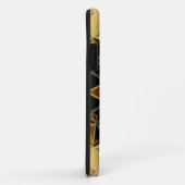 Mozaïek Mandala Bloem Groen Geel en Zwart Case-Mate iPhone Case (Achterkant/rechts)