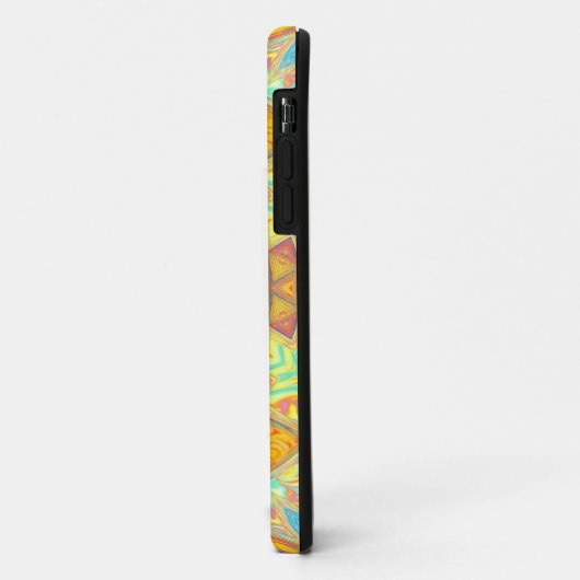 Mozaïek Mandala geel roze en blauw Case-Mate iPhone Case (Achterkant/links)