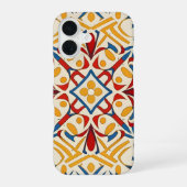  mozaïek, Mandala Pattern iPhone 16 Hoesje (Achterkant)